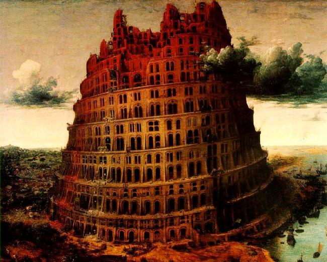 BRUEGEL, Pieter the Elder The-Little-Tower of Babel